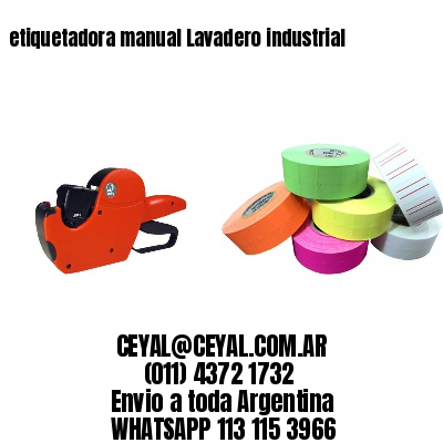 etiquetadora manual Lavadero industrial