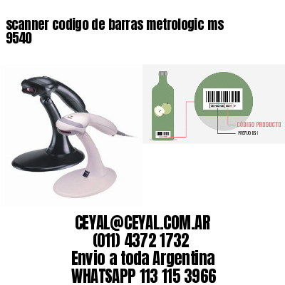 scanner codigo de barras metrologic ms 9540