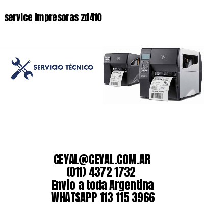 service impresoras zd410