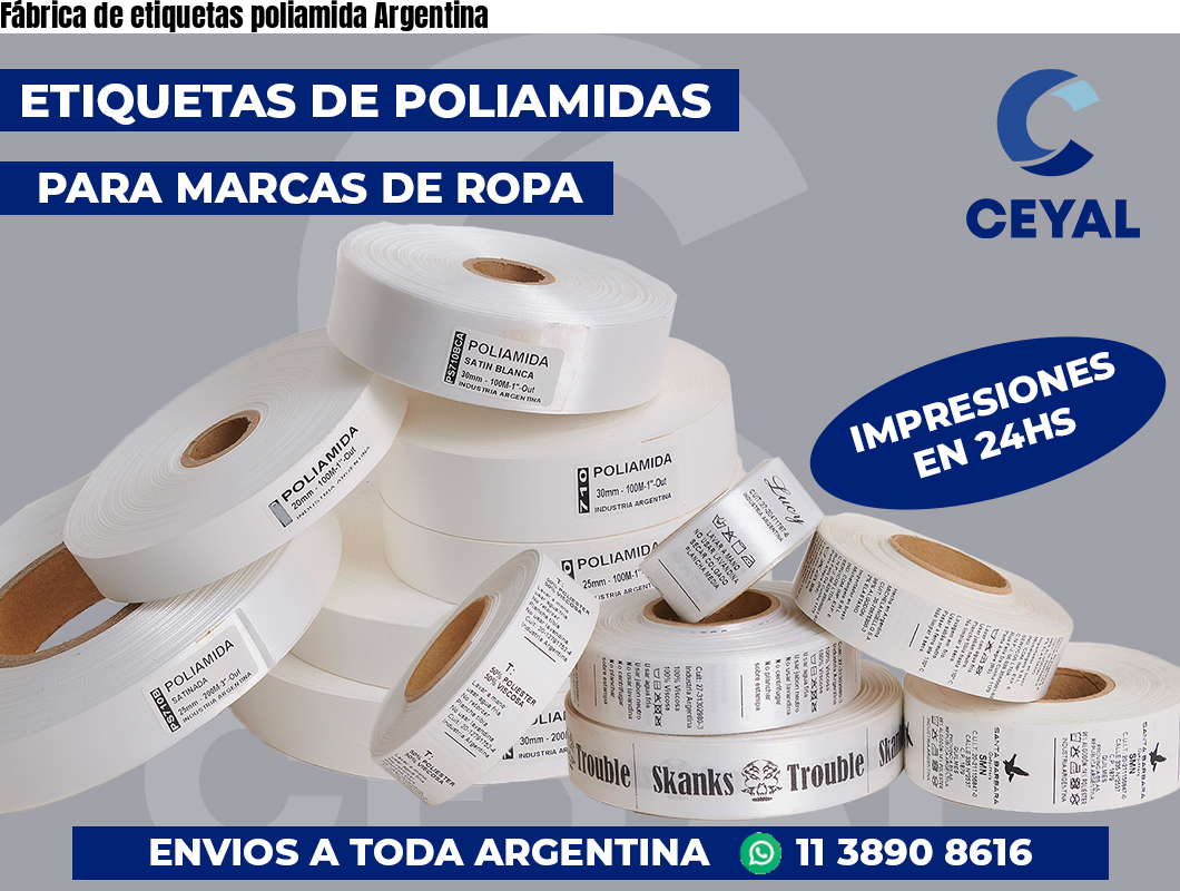 Fábrica de etiquetas poliamida Argentina