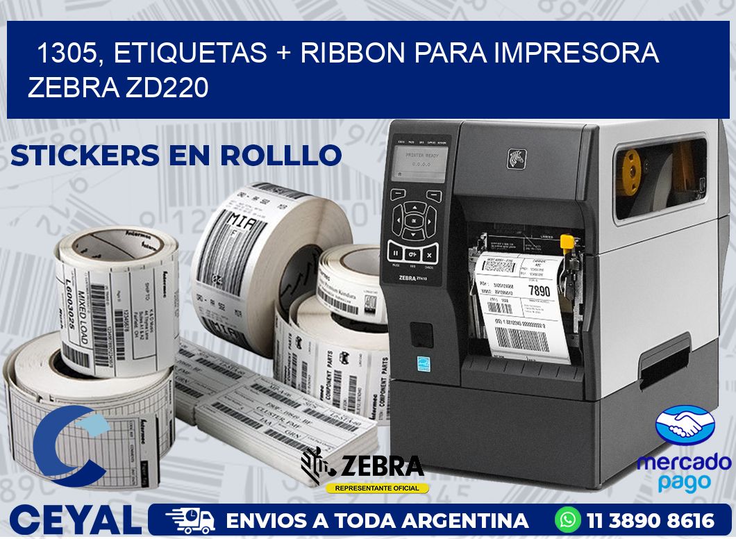 Impresora de etiquetas adhesivas Zebra ZD220 