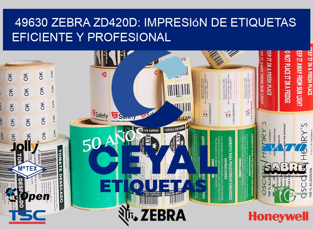 49630 Zebra ZD420D: Impresión de Etiquetas Eficiente y Profesional