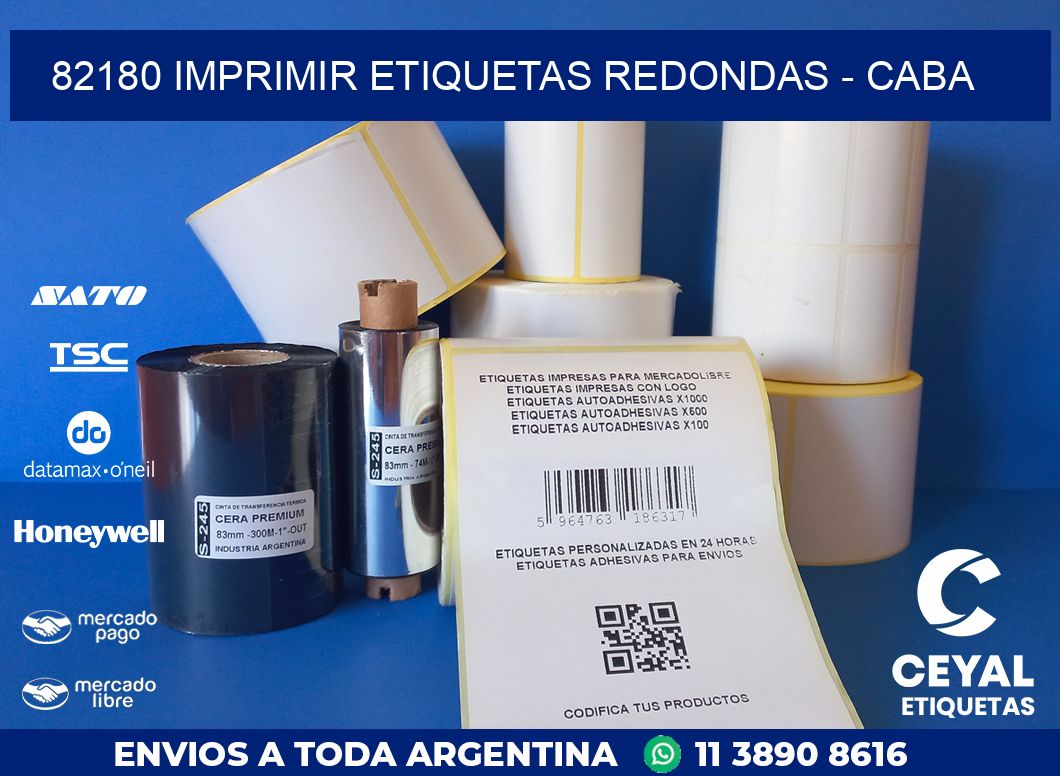 82180 IMPRIMIR ETIQUETAS REDONDAS - CABA