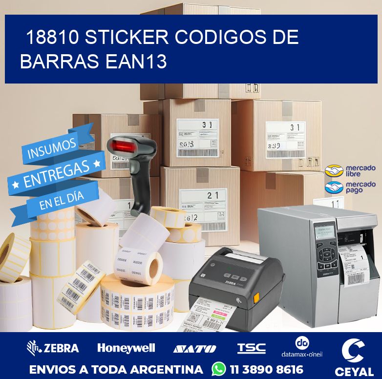 18810 STICKER CODIGOS DE BARRAS EAN13