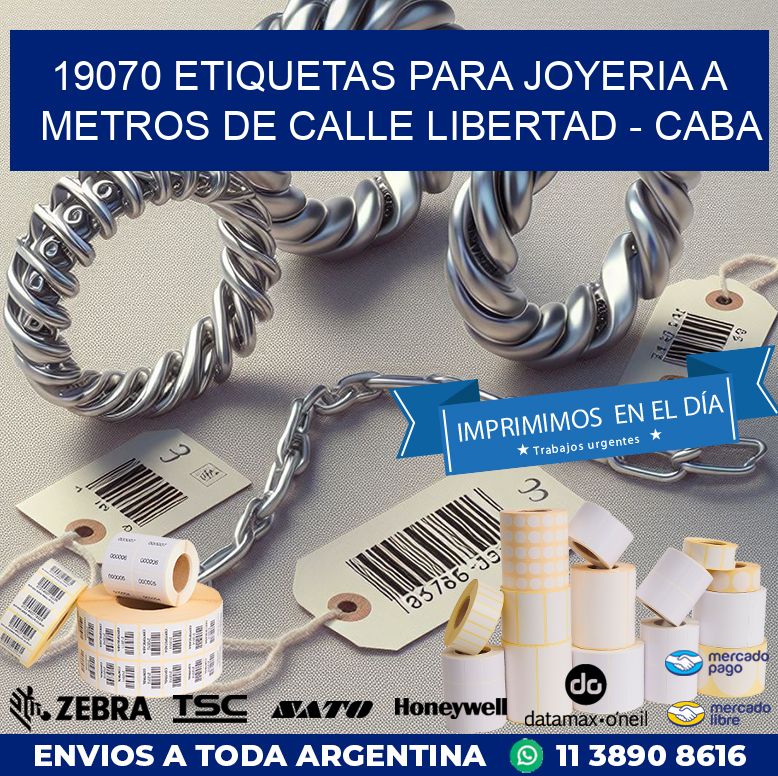 19070 ETIQUETAS PARA JOYERIA A METROS DE CALLE LIBERTAD - CABA