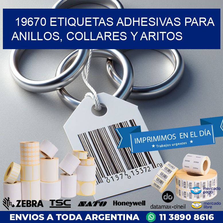 19670 ETIQUETAS ADHESIVAS PARA ANILLOS, COLLARES Y ARITOS