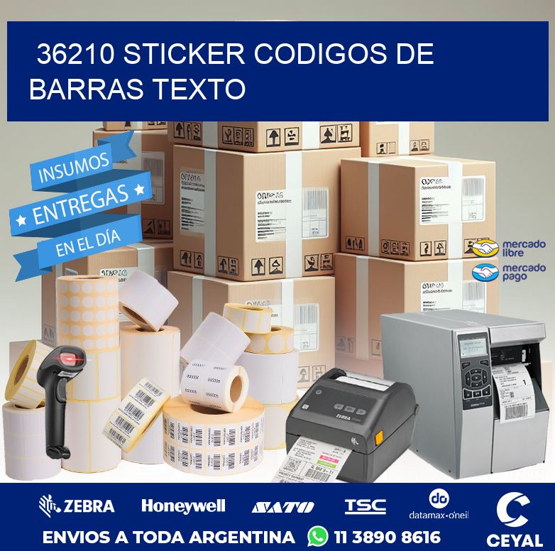 36210 STICKER CODIGOS DE BARRAS TEXTO