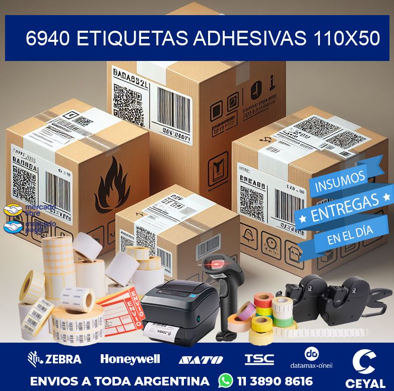 6940 ETIQUETAS ADHESIVAS 110X50