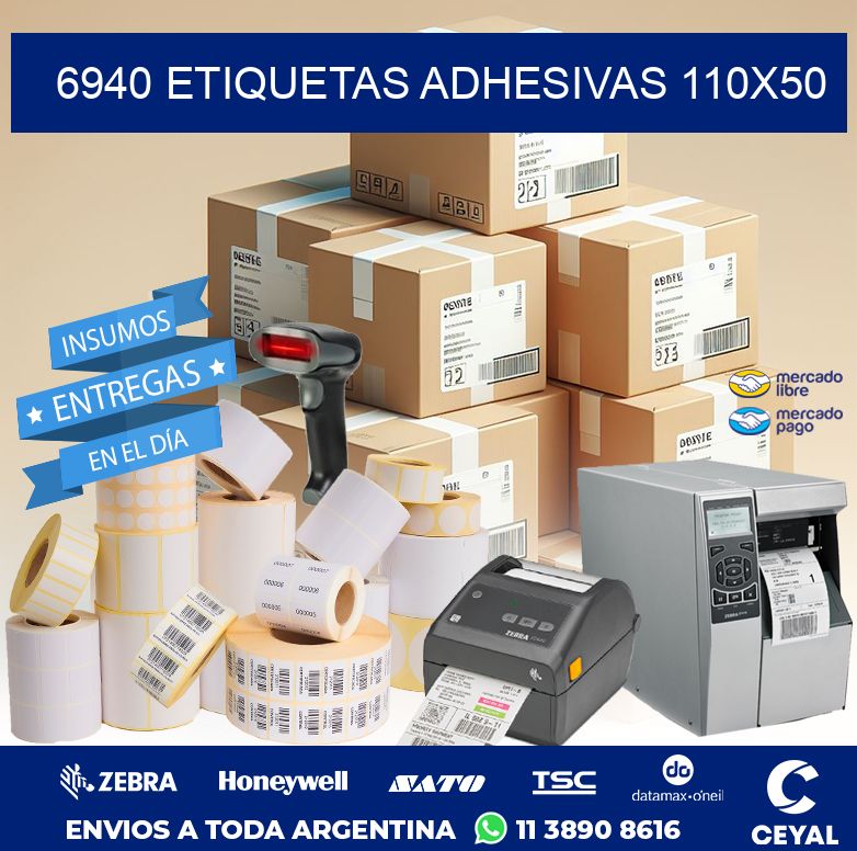 6940 ETIQUETAS ADHESIVAS 110X50