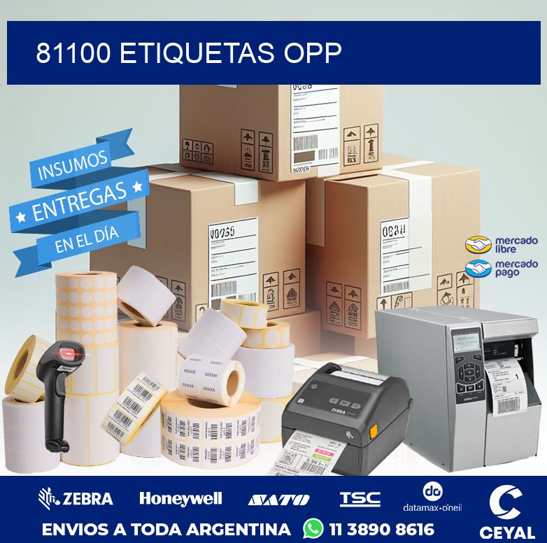 81100 ETIQUETAS OPP