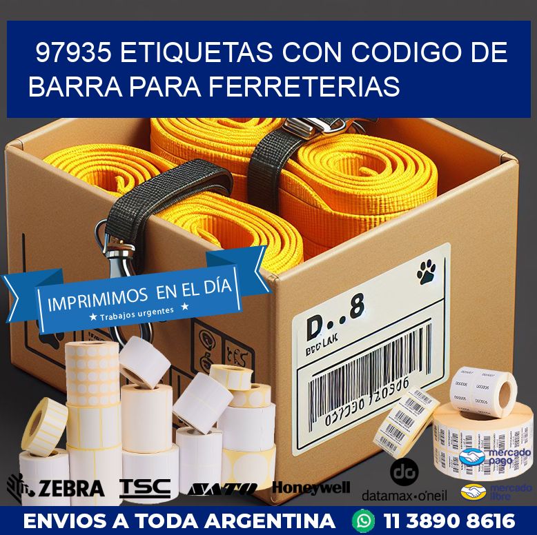97935 ETIQUETAS CON CODIGO DE BARRA PARA FERRETERIAS