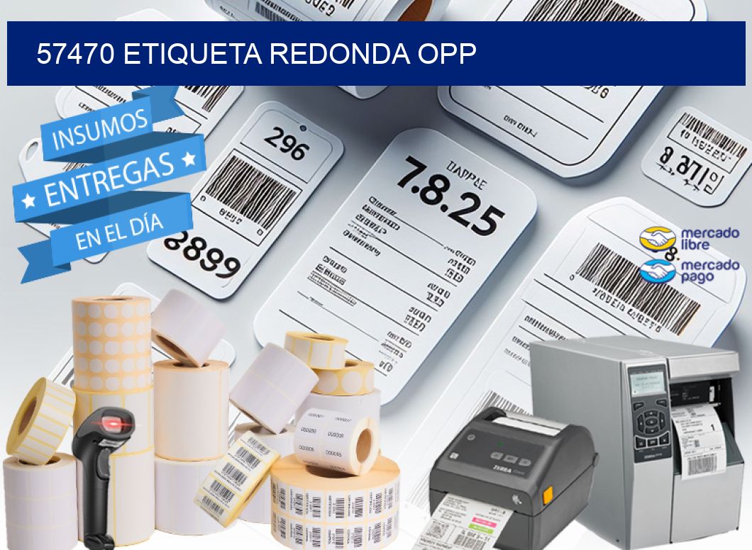 57470 ETIQUETA REDONDA OPP