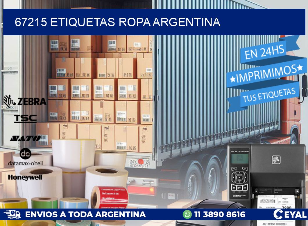 67215 ETIQUETAS ROPA ARGENTINA