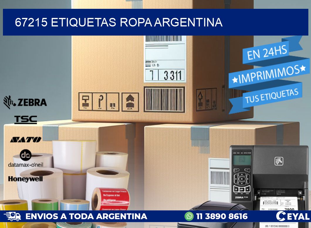 67215 ETIQUETAS ROPA ARGENTINA