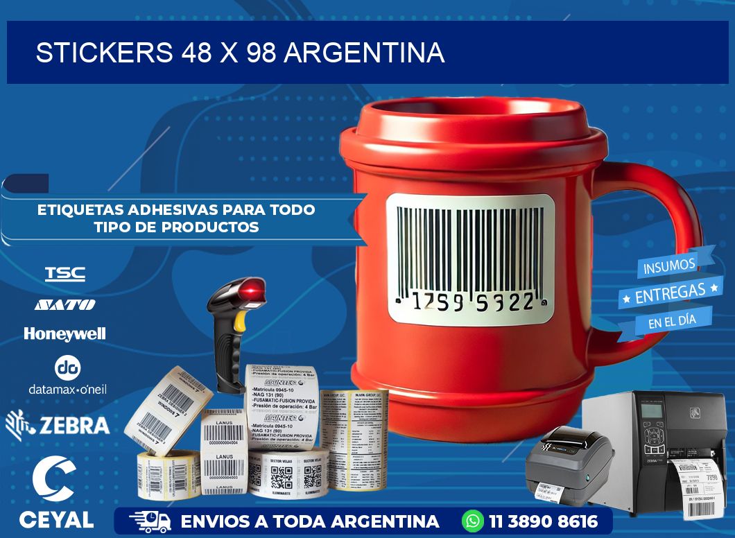 STICKERS 48 x 98 ARGENTINA