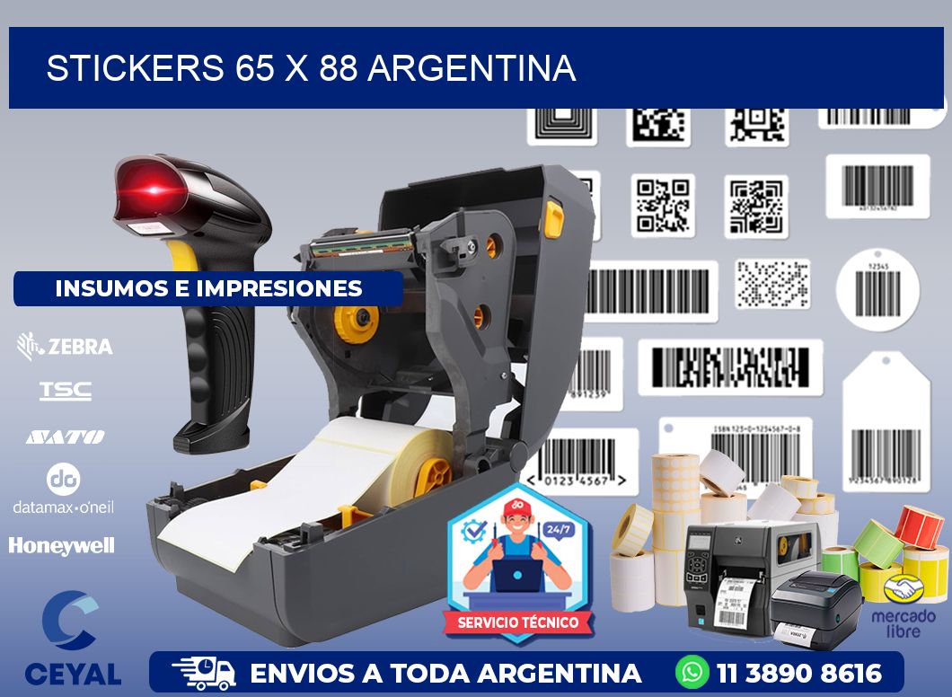 STICKERS 65 x 88 ARGENTINA