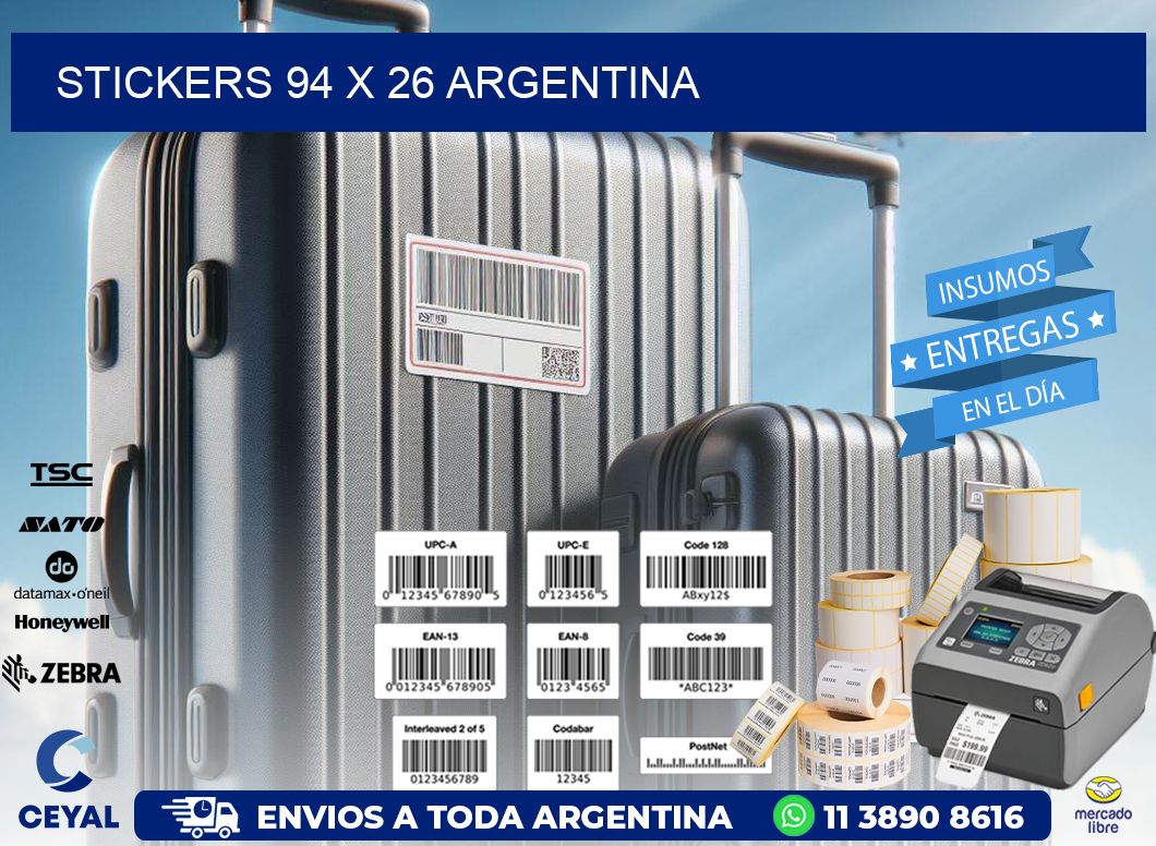 STICKERS 94 x 26 ARGENTINA