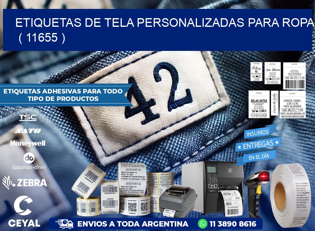 ETIQUETAS DE TELA PERSONALIZADAS PARA ROPA   ( 11655 )