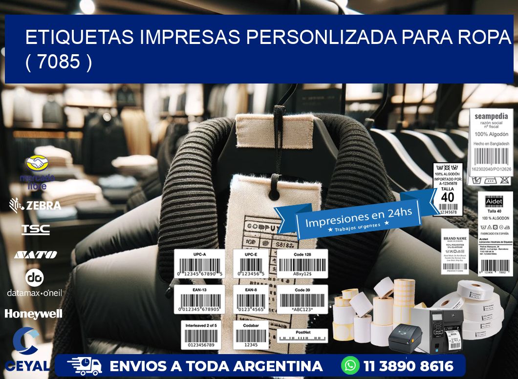 ETIQUETAS IMPRESAS PERSONLIZADA PARA ROPA   ( 7085 )