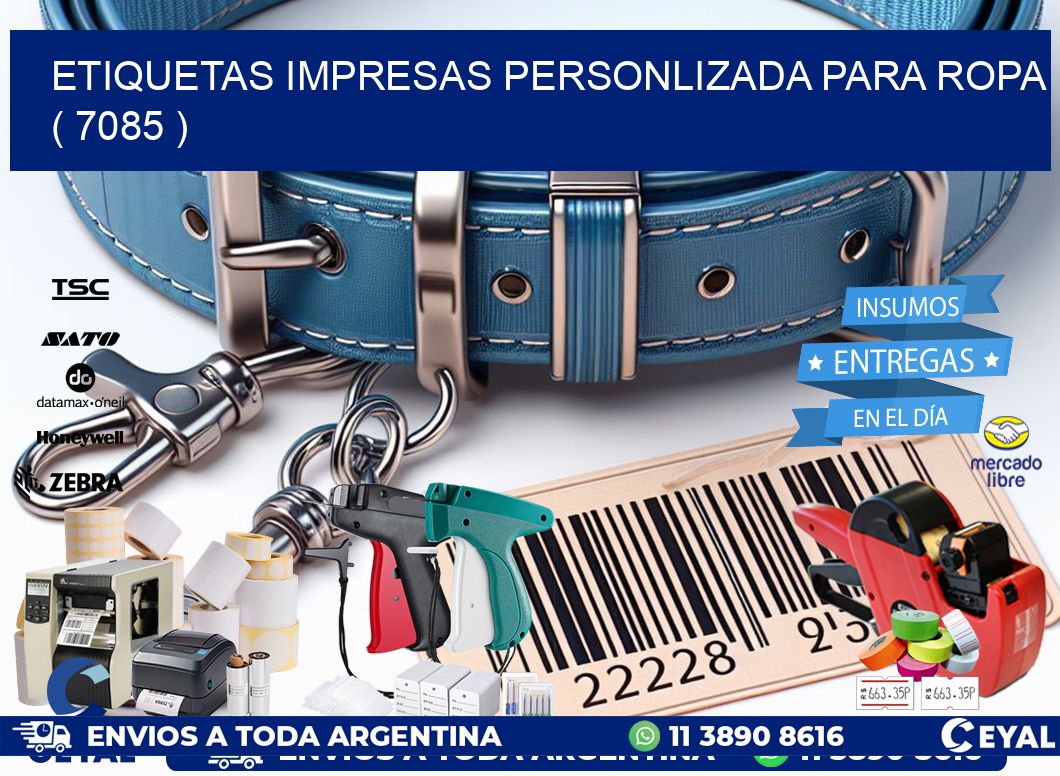 ETIQUETAS IMPRESAS PERSONLIZADA PARA ROPA   ( 7085 )