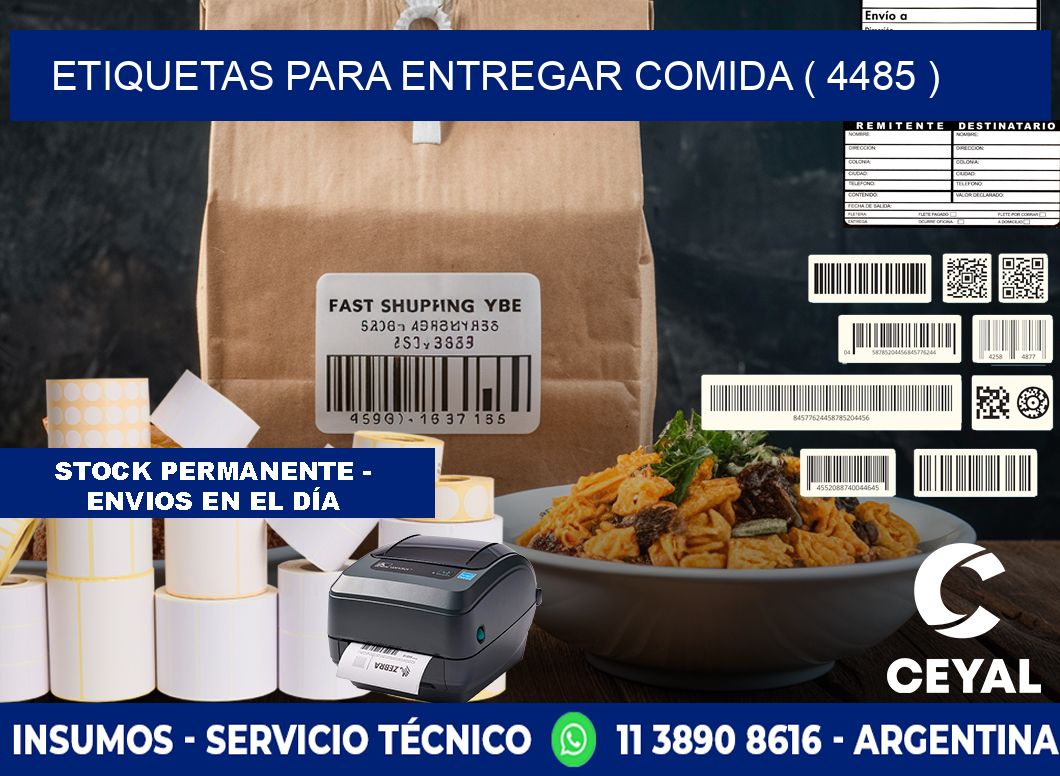 ETIQUETAS PARA ENTREGAR COMIDA ( 4485 )