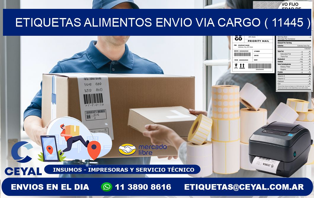 etiquetas alimentos envio via cargo ( 11445 )