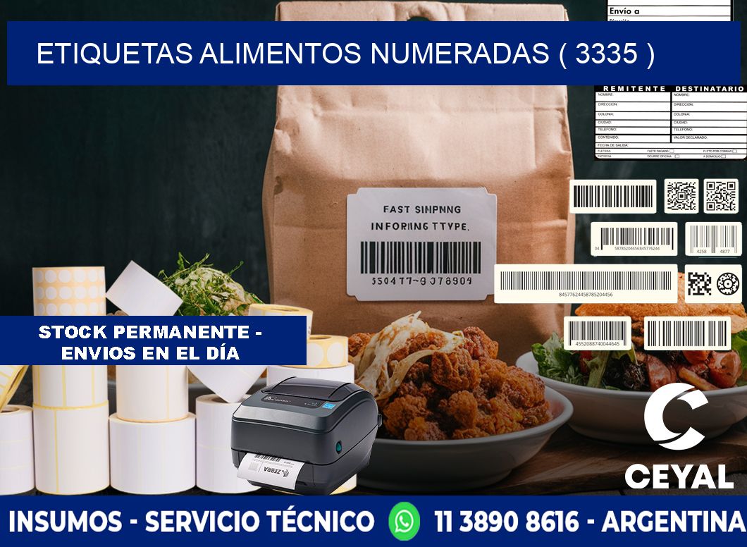 etiquetas alimentos numeradas ( 3335 )