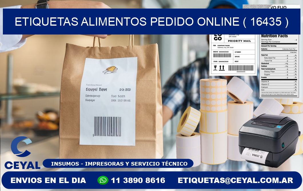 etiquetas alimentos pedido online ( 16435 )