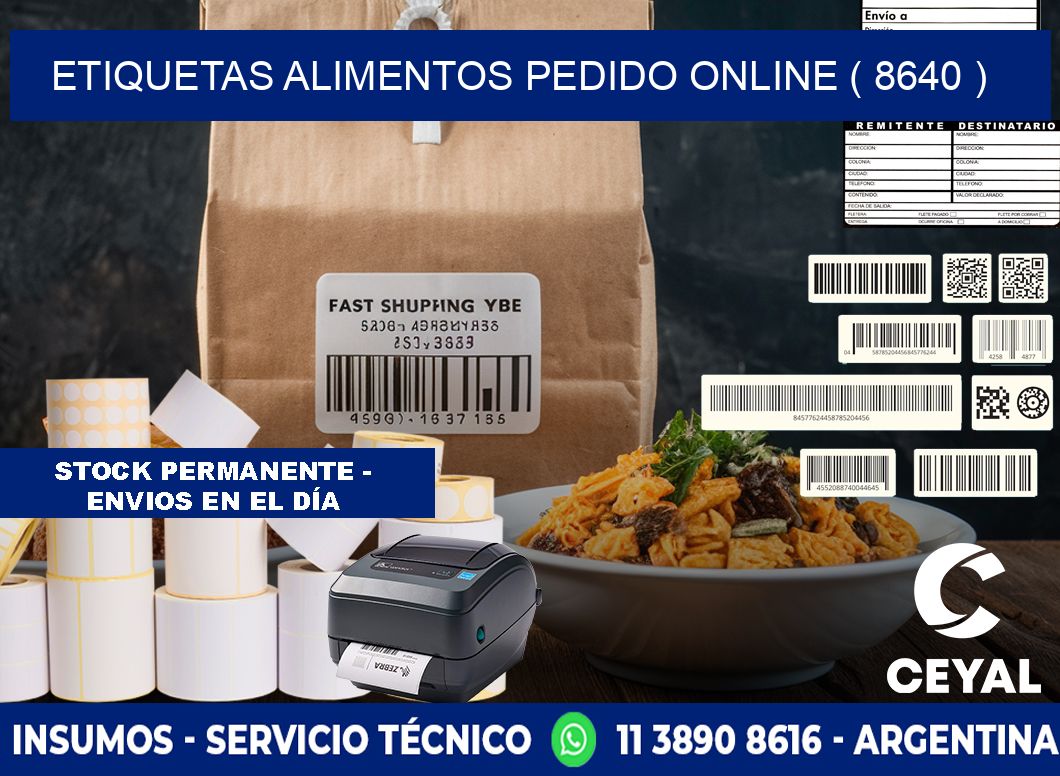 etiquetas alimentos pedido online ( 8640 )