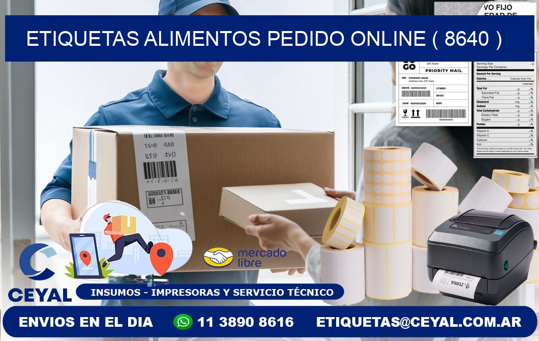 etiquetas alimentos pedido online ( 8640 )