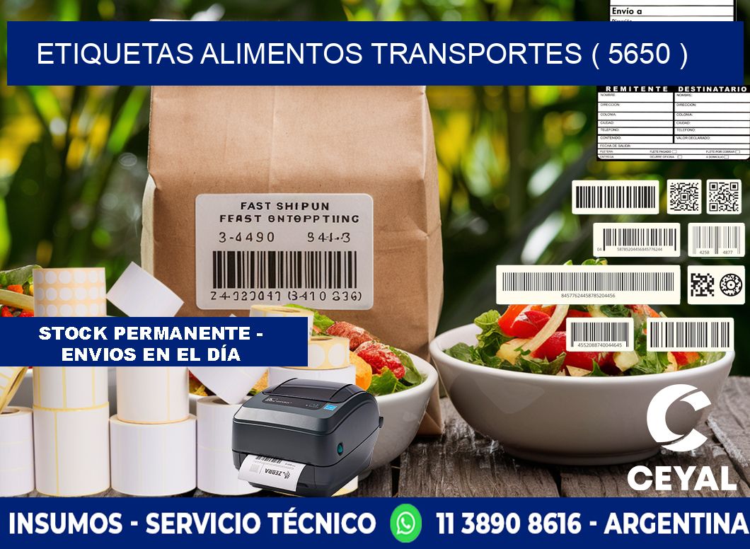 etiquetas alimentos transportes ( 5650 )