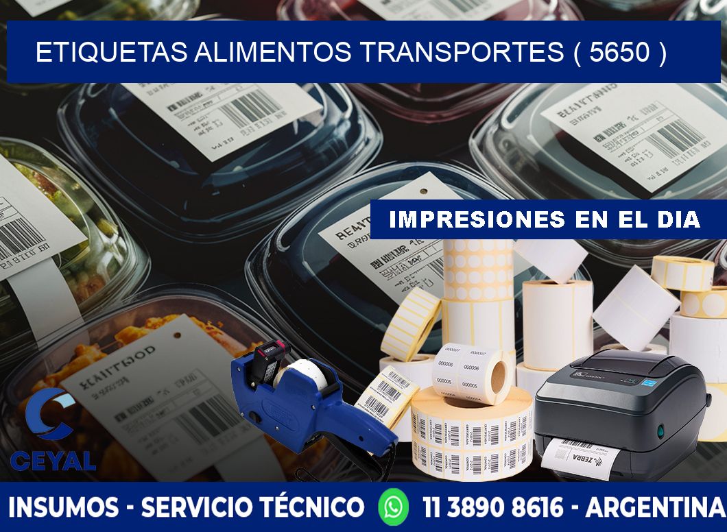 etiquetas alimentos transportes ( 5650 )